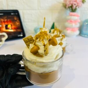 coffee frappe candle soy wax dessert candle