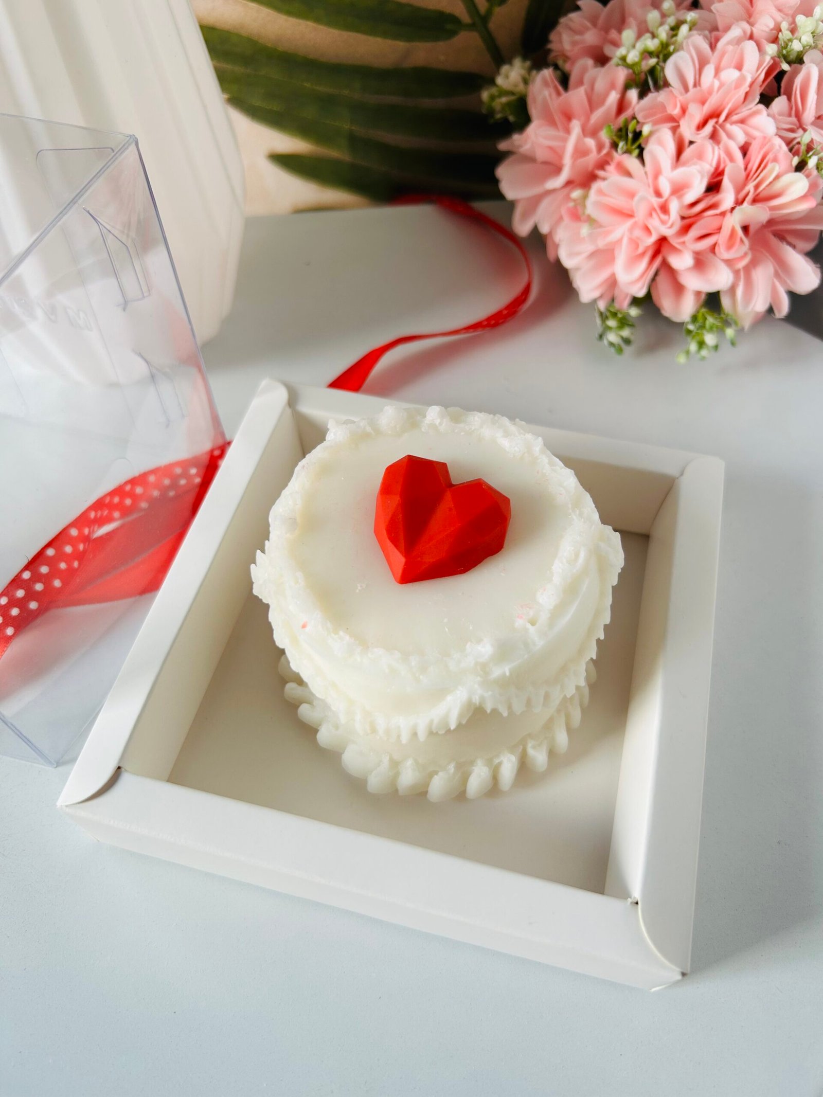 Heart Cake Candle 2 Heart Cake Candle - Image 2