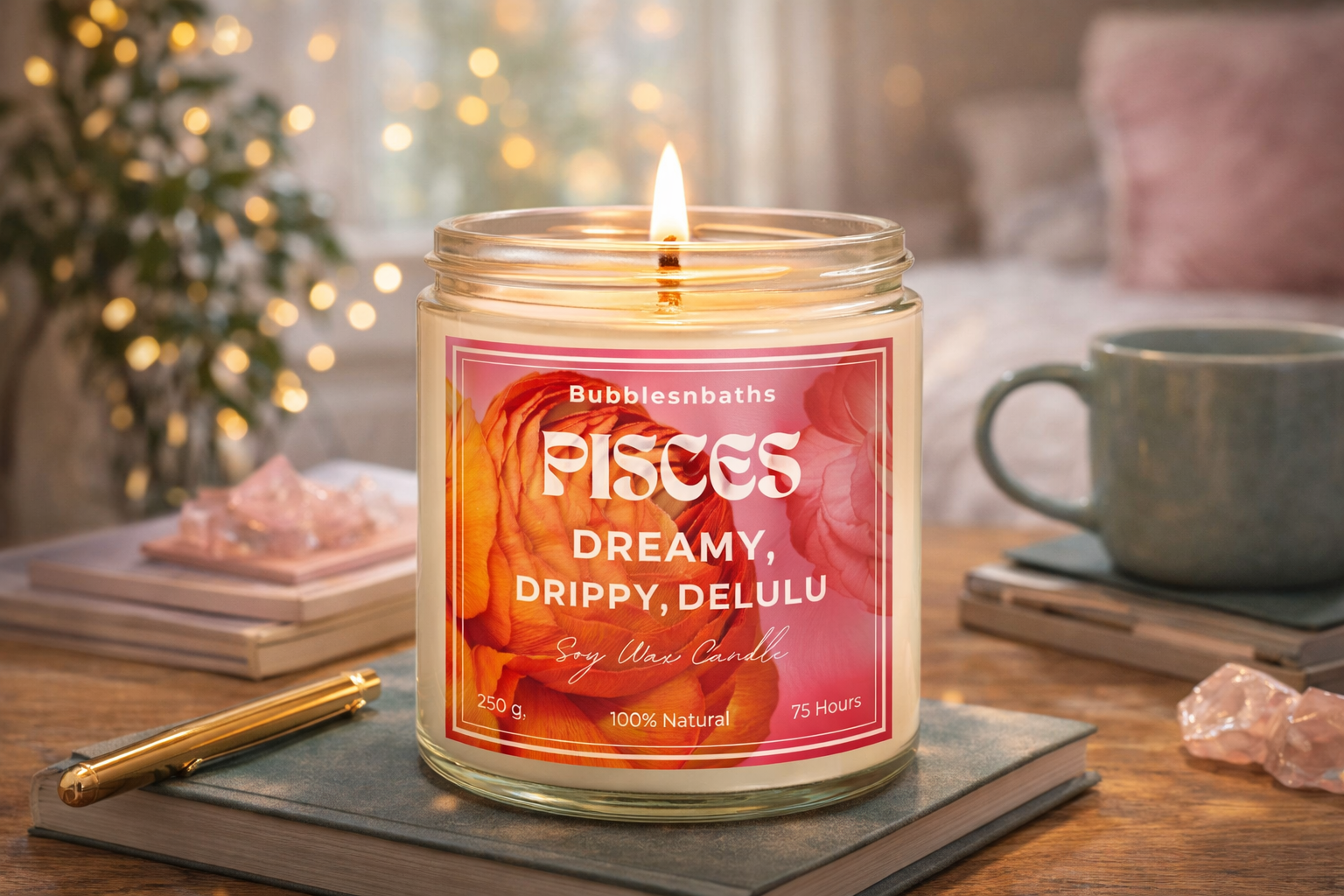 Pisces Serenity Candle – Girl Zodiac Candle Edition 12 Pisces Serenity Candle – Girl Zodiac Candle Edition - Image 12