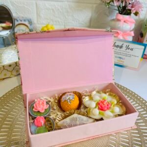 diwali gift box candle urli set