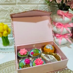 mini diwali gift box candle