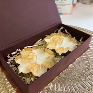 Rose Lotus Urli Candle Hamper – Floral Soy Wax Luxury Gift Hamper