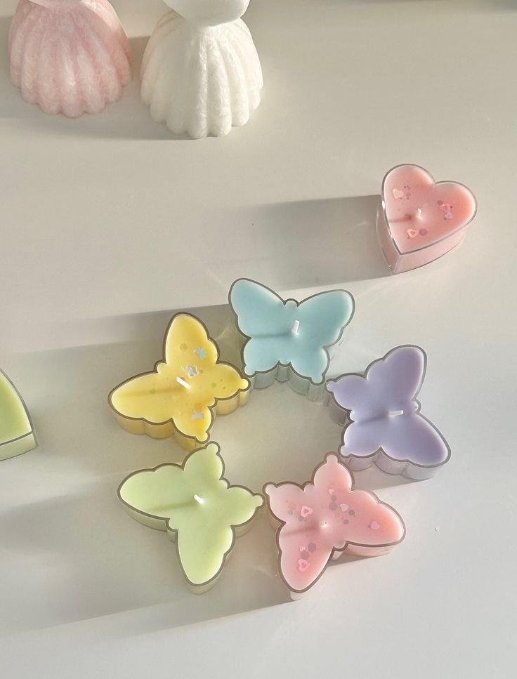 butterfly t-light candle
