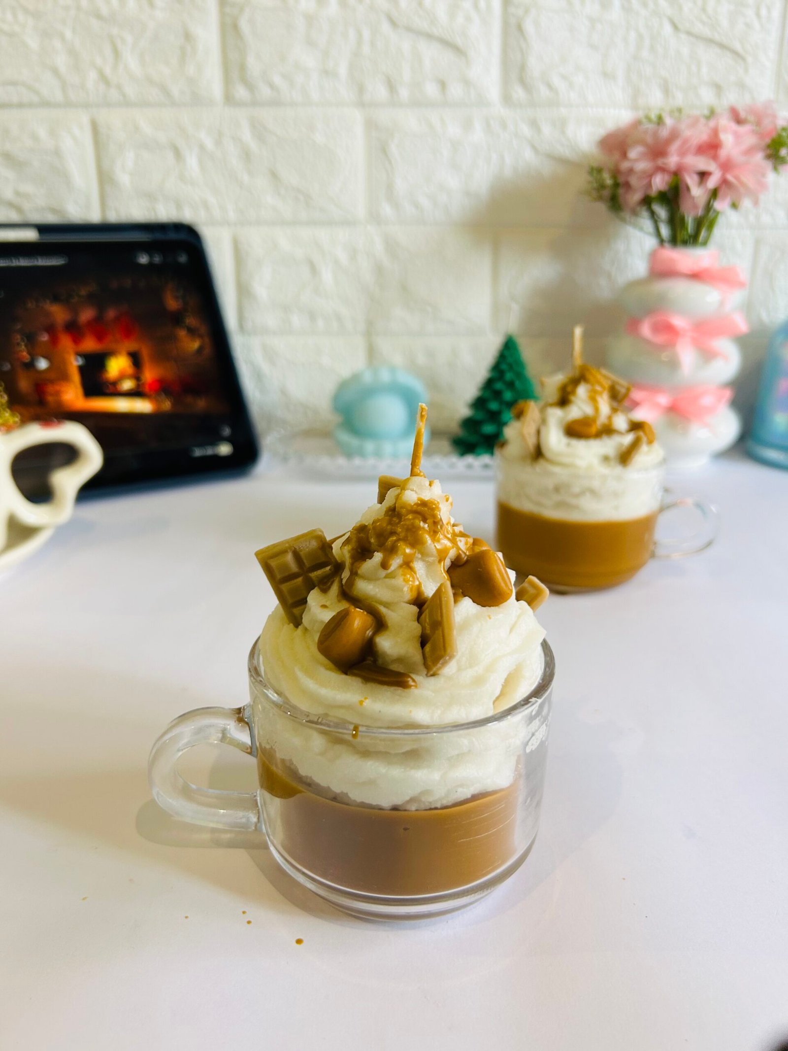 coffee frappe candle