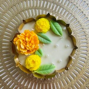 marigold urli candle 5.5 inch