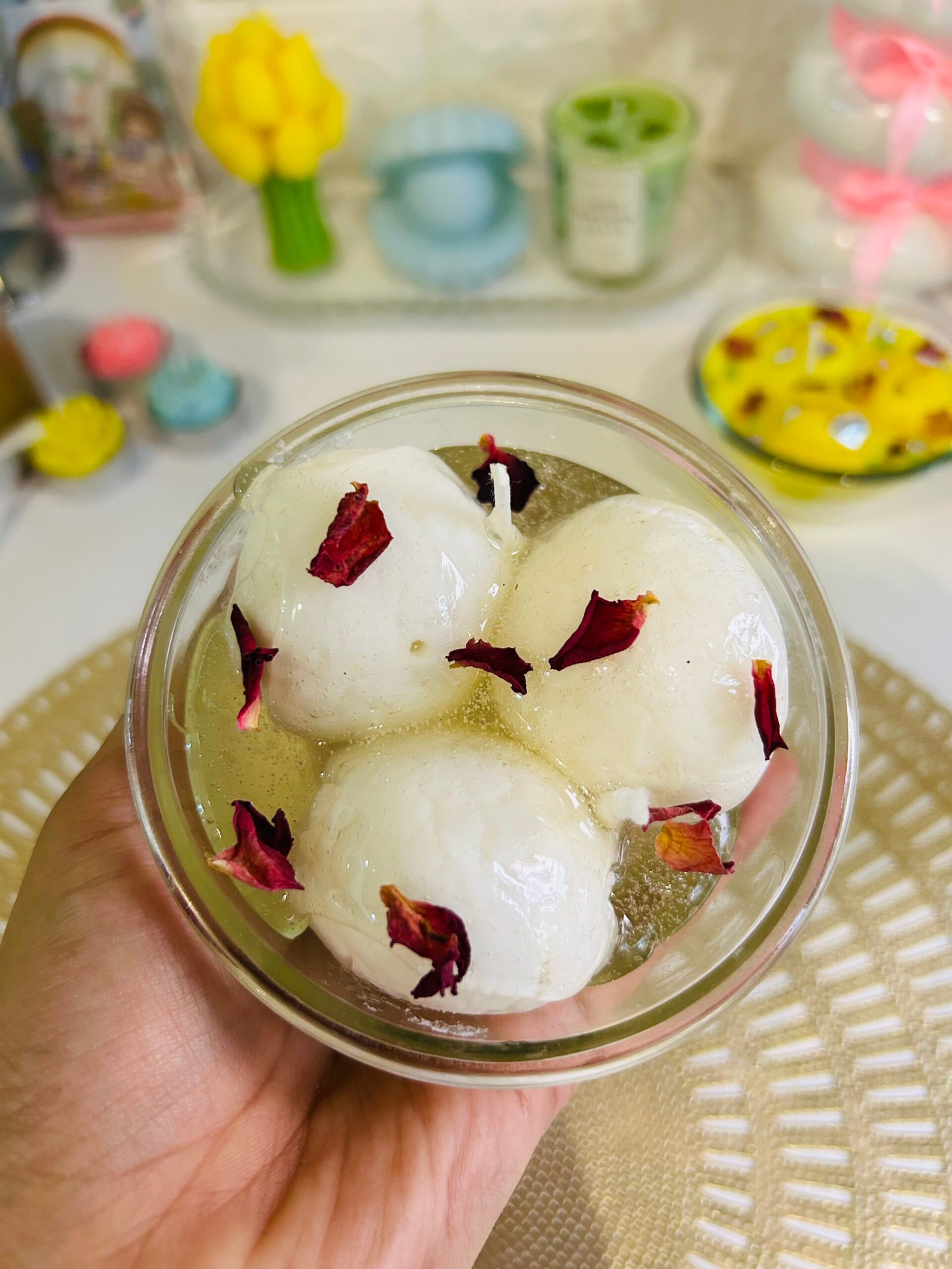 rasgulla candle