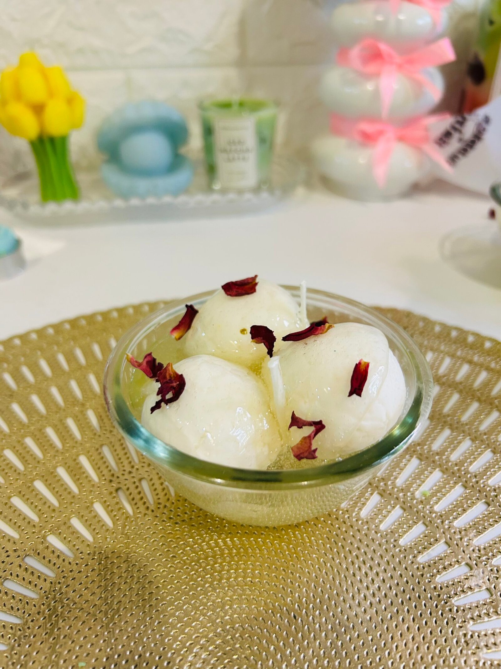 rasgulla candle