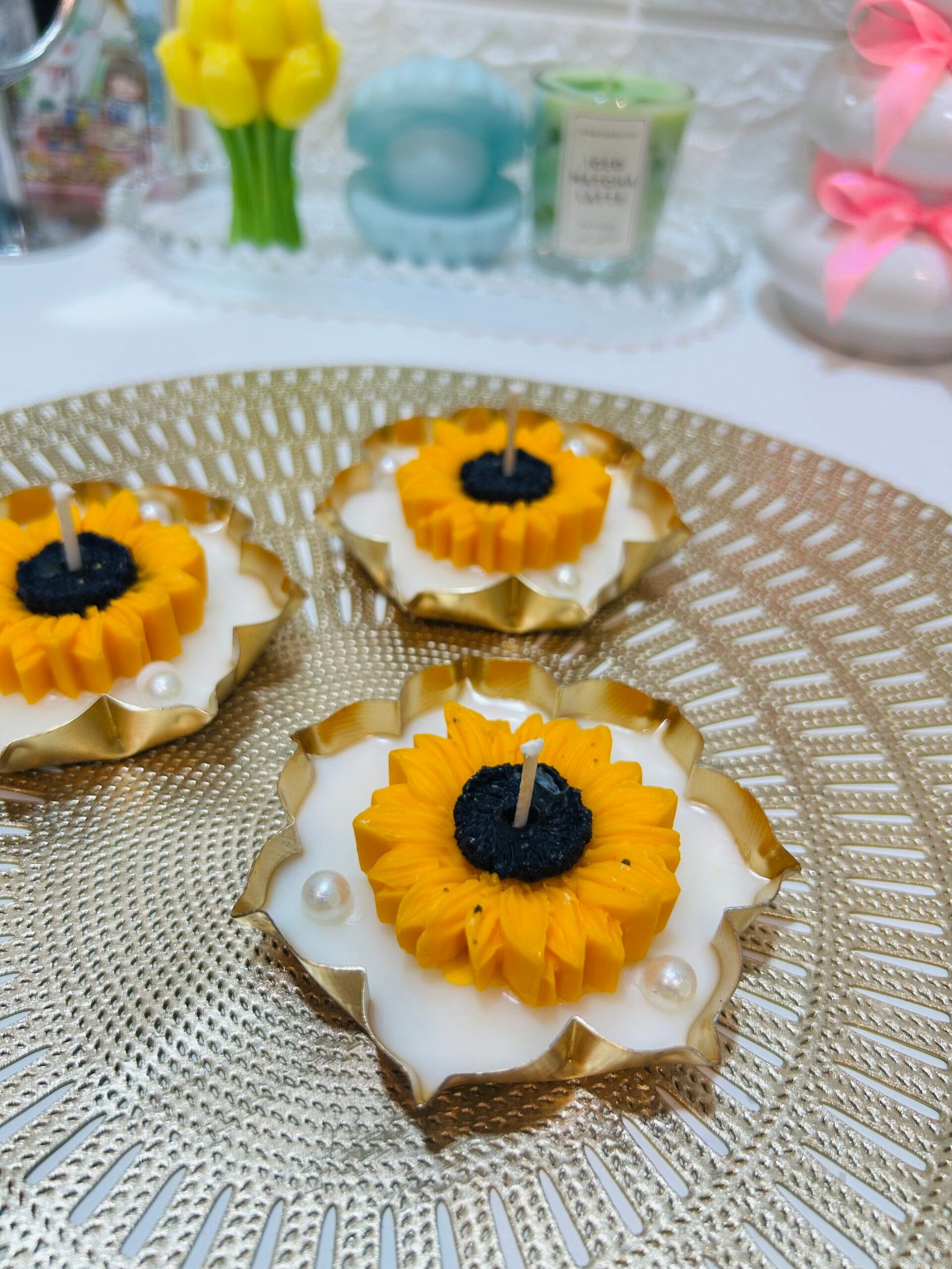 sunflower jar candle soy wax