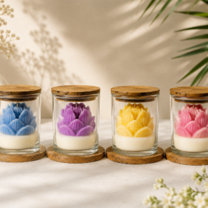 lotus bloom jar candle