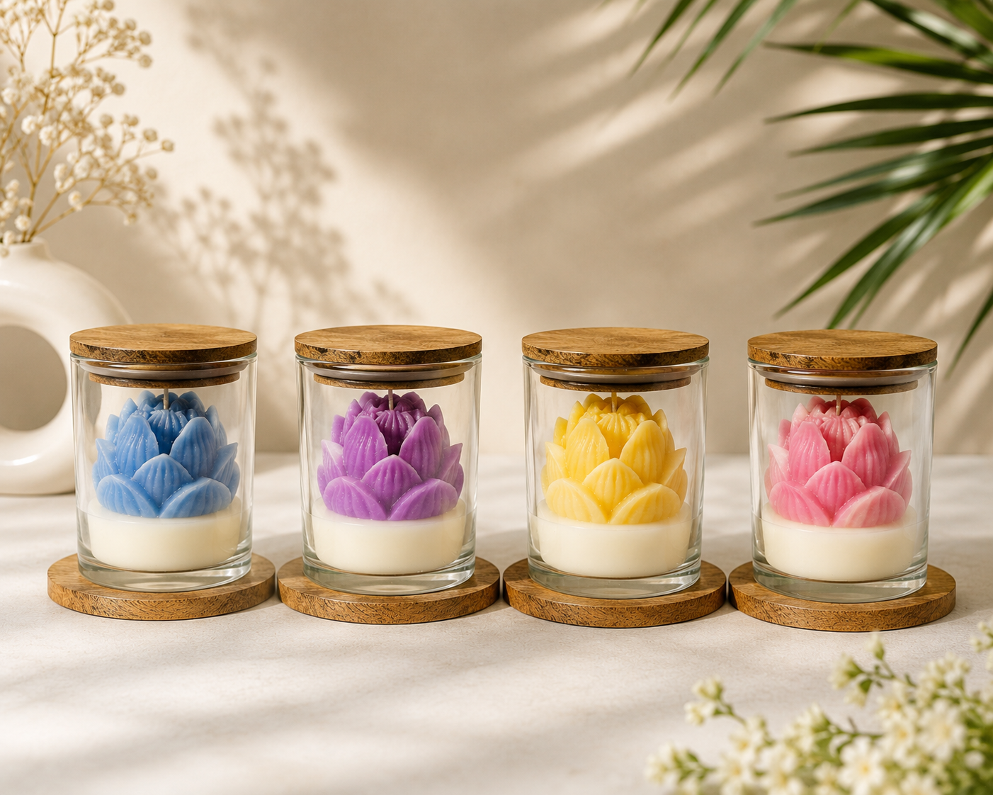 lotus bloom jar candle